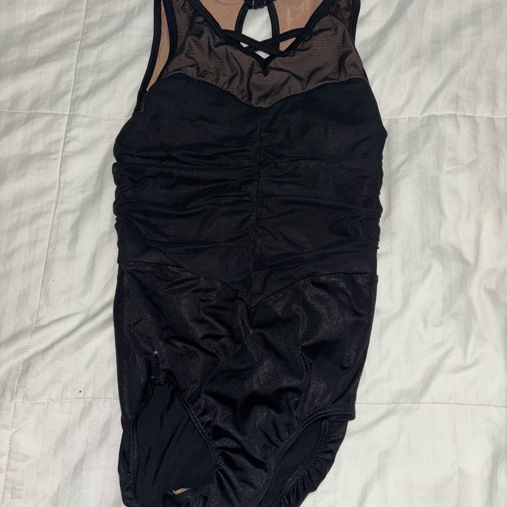 Black Gymnastics Leotard Sylvia P